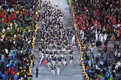 ロシア選手団は通常より小規模に、リオ五輪開会式