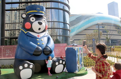 中国・蘇州市でくまモン展