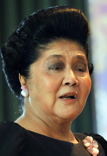 イメルダ夫人、来年の議員選に立候補表明 フィリピン