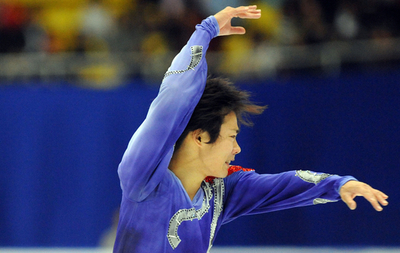 2日目男子シングルSP、フィギュアGP第3戦