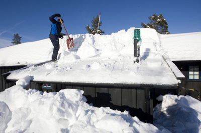 おろしてもおろしても…、ノルウェーの雪下ろし