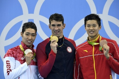 萩野が200m個人メドレーで銀、フェルプスは五輪通算22個目の金