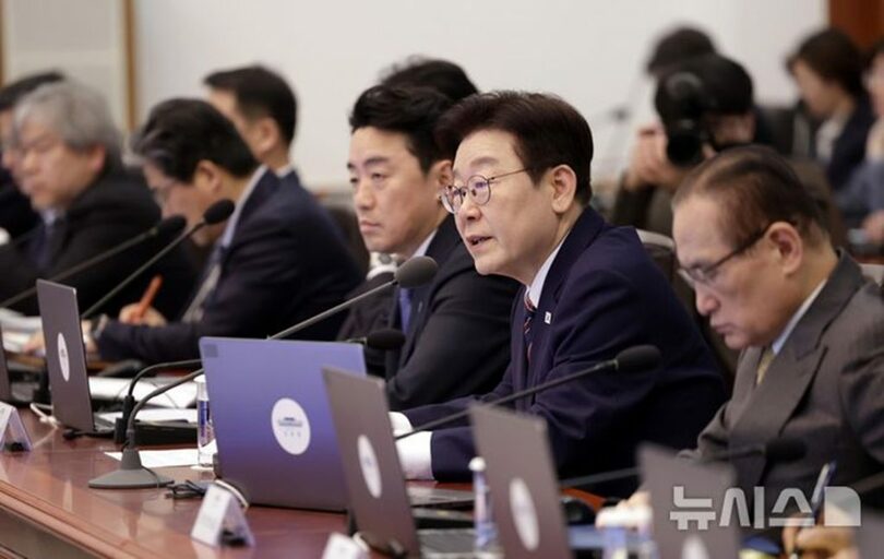 韓国のイ・ジェミョン（李在明）大統領(c)NEWSIS