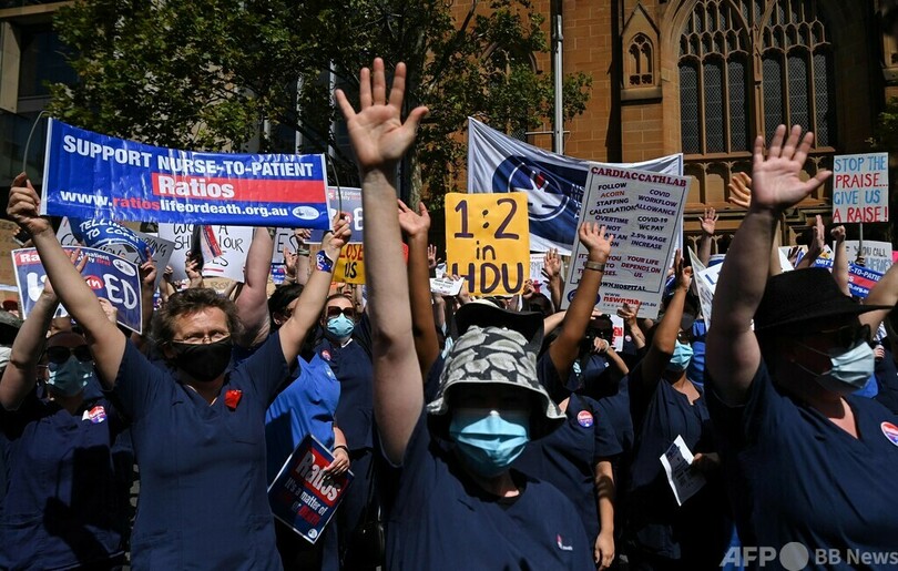 看護師がスト コロナ流行長期化で疲弊 豪シドニー