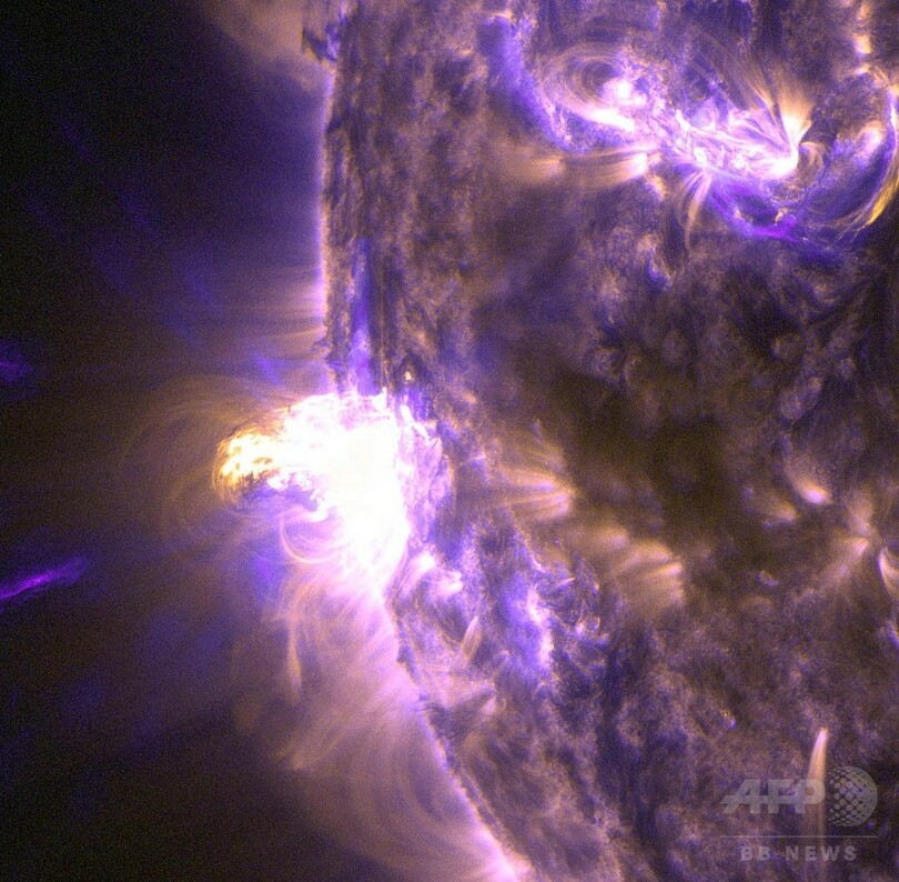 中規模の太陽フレア、晩夏に観測 Nasa 写真2枚 国際ニュース：afpbb News