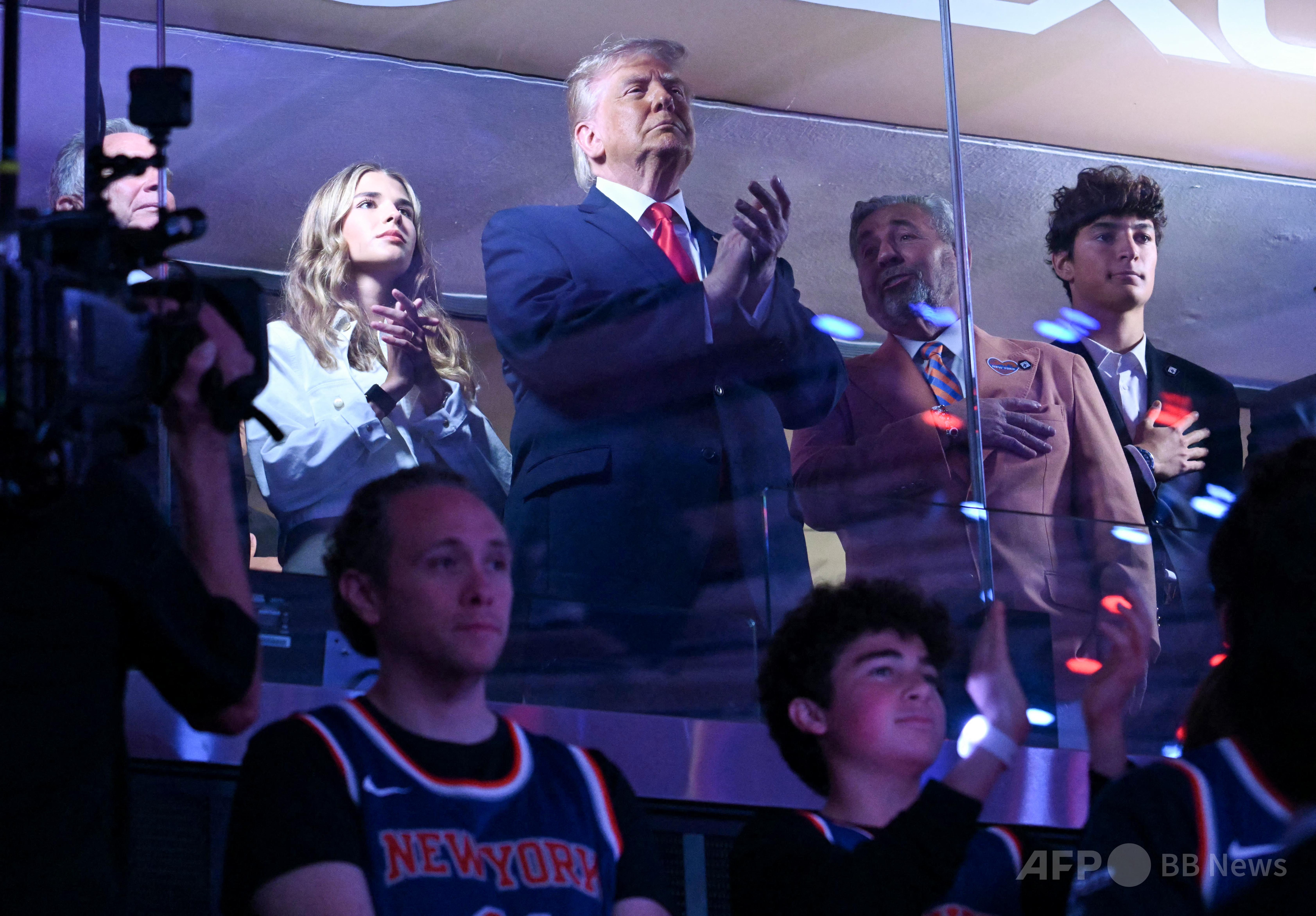 トランプ氏NBAファイナル観戦でNYロックダウン 写真7枚 国際ニュース 