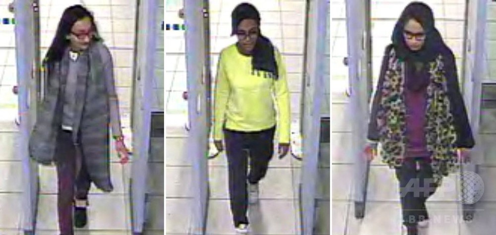英国の3少女 シリアに入国した公算 ロンドン警視庁 写真1枚 国際ニュース Afpbb News