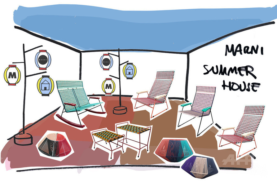 「マルニ・フラワー・カフェ」ホームコレクションがお目見え