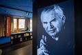 チェコ・ブルノにあるミラン・クンデラ図書館（2023年4月6日撮影）。(c)Radek Mica / AFP