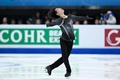 23-24フィギュアスケートグランプリ（GP）ファイナル、男子シングル・ショートプログラム（SP）。演技に臨む三浦佳生（2023年12月7日撮影）。(c)WANG Zhao / AFP