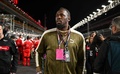 23F1第22戦ラスベガスGP決勝。会場に訪れた元陸上短距離選手のウサイン・ボルト（2023年11月18日撮影）。(c)ANGELA WEISS / AFP