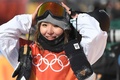 平昌冬季五輪、スノーボード女子スロープスタイル決勝。笑顔を見せる広野あさみ（2018年2月12日撮影）。(c)AFP/LOIC VENANCE