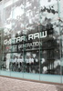 11月30日まで東京・原宿にある「ザ・シェルター トーキョー（The SHEL&apos; TTER TOKYO）」で開催された「G-STAR RAW×GIRLS’ GENERATION」ポップアップショップのショーウィンドー（2012年11月30日撮影）。(c)MODE PRESS