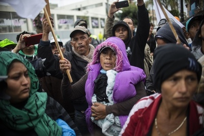 キャラバン参加の移民女性ら、米国への圧力目的にハンスト実施へ