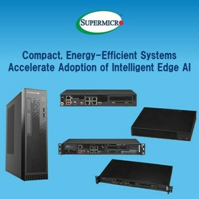 Supermicro（スーパーマイクロ）、インテリジェントなエッジAIの導入を加速するコンパクトで省電力なシステムを発表