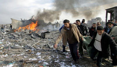 ガザ地区の大規模空爆、死者228人・負傷者700人