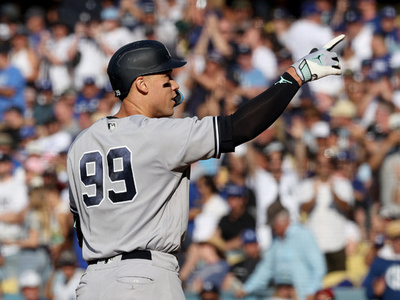 ヤンキースのジャッジ、右足指のけがは靱帯断裂 復帰時期は不明