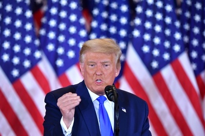 トランプ氏「票の大量投下」主張 投稿非表示に