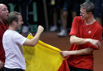 ＜男子テニス 07デビスカップ＞ベルギー オーストラリアを降し準々決勝進出 - ベルギー