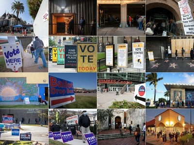 米大統領選、まずは6州で投票締め切り 開票へ