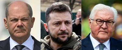 ゼレンスキー氏、独首相・大統領をウクライナに招待