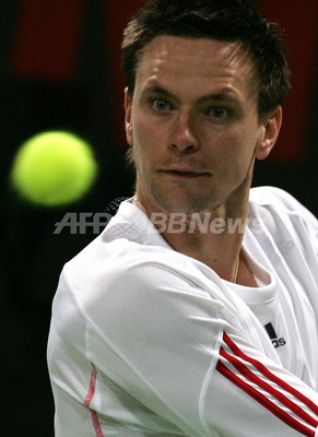 <男子テニス・カタール・エクソン・モービル・オープン 2007>リュビチッチ ソデルリングに勝利し決勝へ カタール 写真18枚