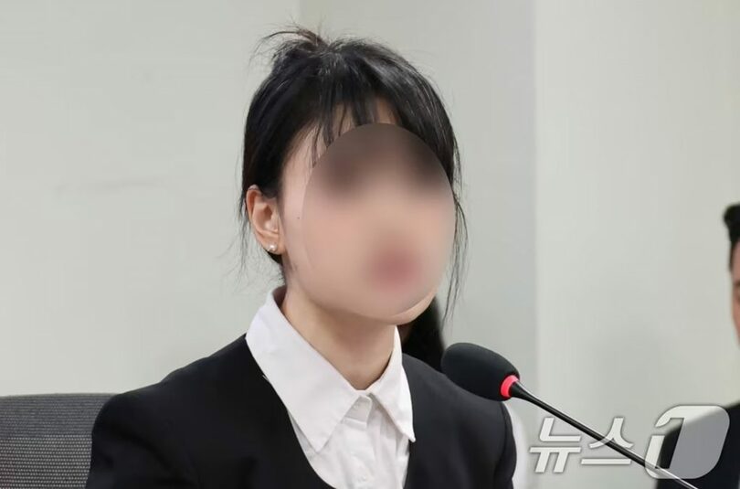 「釜山回し蹴り事件」の被害者で作家のキム・ジンジュさん（仮名）＝2026年8月4日(c)news1