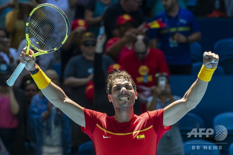 日本はスペインに敗戦、西岡が王者ナダルに健闘も及ばず ATPカップ