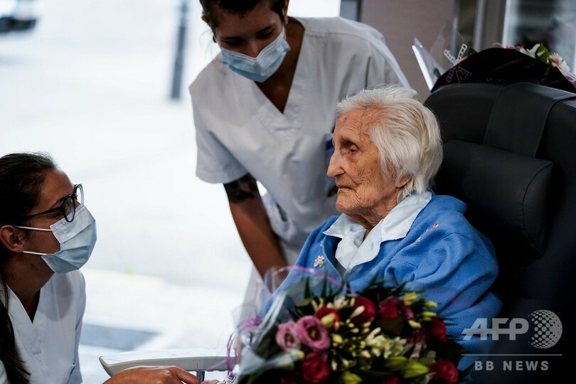 スペイン風邪流行下で誕生、コロナ治療中に100歳に ベルギー女性が退院
