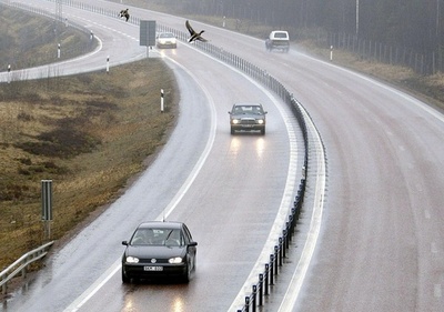 車内で出産！動転して車が4回転 スウェーデン