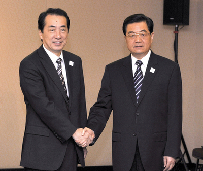 菅首相、胡主席に北朝鮮非難求める 韓国哨戒艦沈没事件で