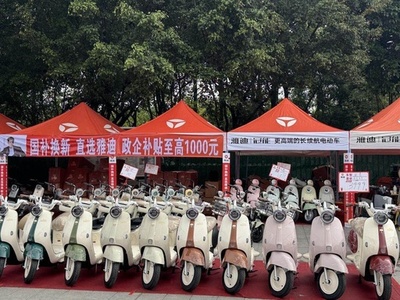 中国の電動バイク 年初来の買い替え台数600万台超