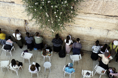 「嘆きの壁」で服脱ぎ全裸に、イスラエル人の女を拘束