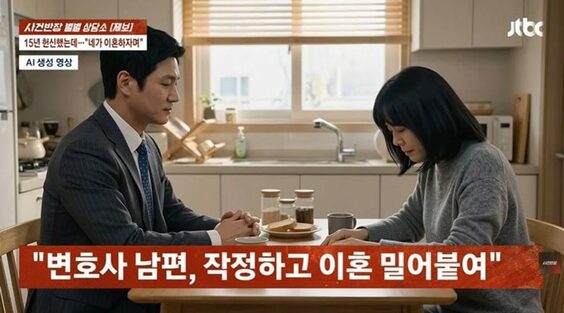 韓国・15年間支えた夫が弁護士合格後に豹変…離婚1カ月で別の女性と再婚
