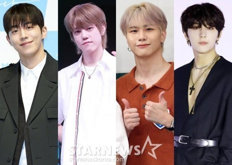 （左から）ナム・ジュヒョク、チャ・フン(N.FLYING)、カン・スンシク(VICTON)、Y(GOLDENCHILD)、<br>写真提供＝ACEMAKER MOVIEWORKS、Woollimエンターテインメント　(c)STARNEWS