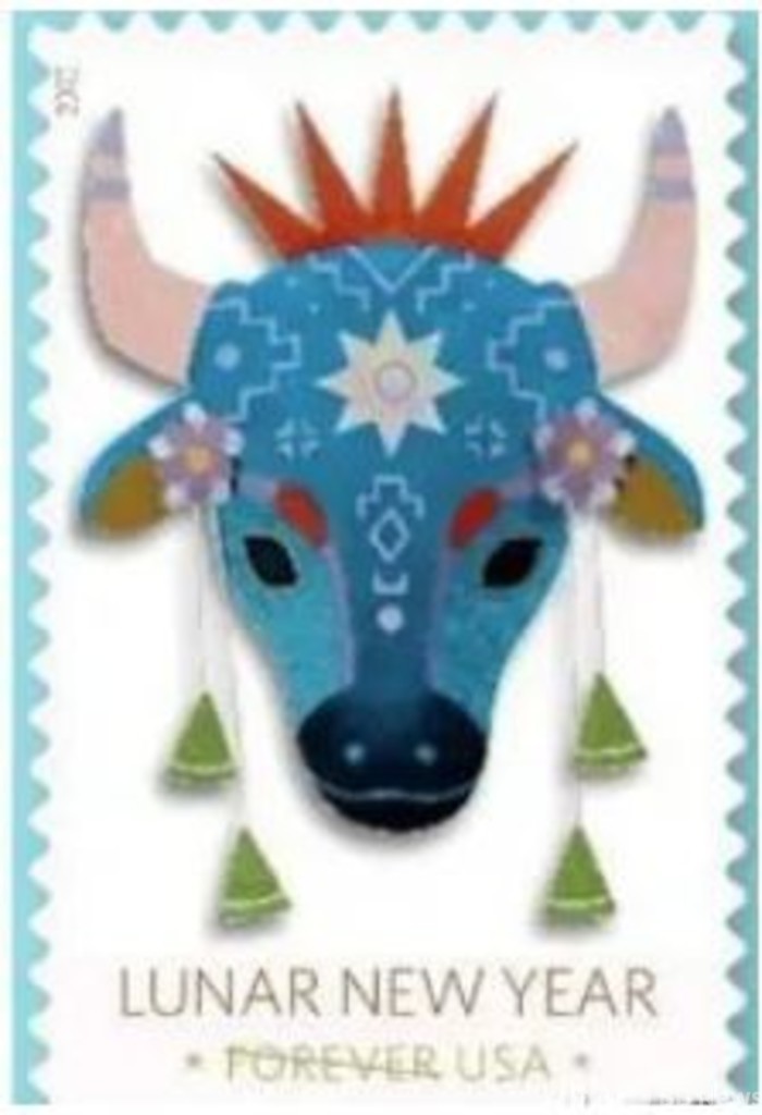 丑年に因んで、多くの国で切手が発行