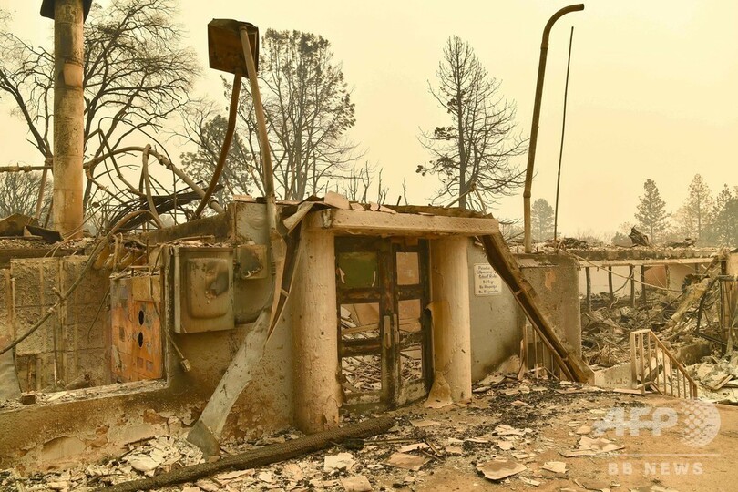 米カリフォルニアの森林火災、州全体で死者50人に