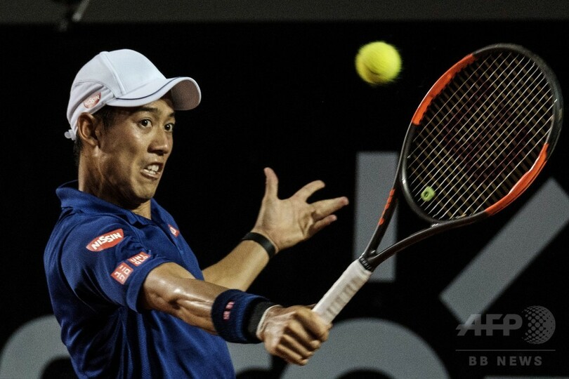 錦織がリオOP初戦敗退、ラケットをたたき壊す場面も
