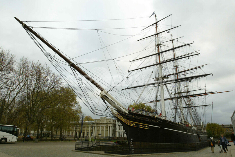 英国で、19世紀の大型帆船「カティサーク」の修復工事が再開される