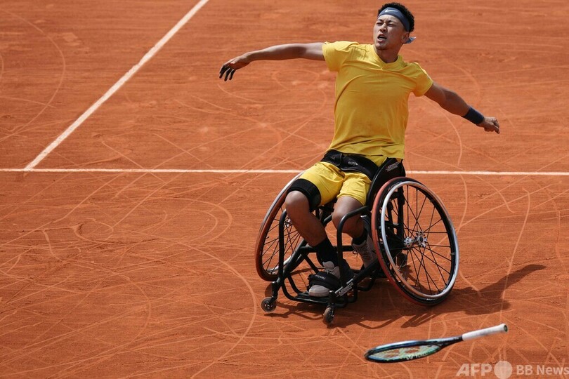小田凱人が全仏OP連覇 車いすテニス