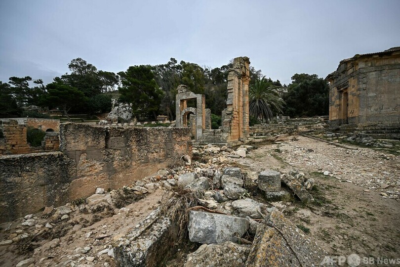 キュレネの古代遺跡、洪水被害で影響懸念 リビア東部