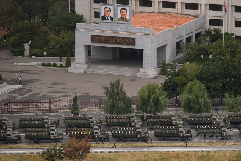 朝鮮労働党70周年の軍事パレード、準備万端か 北朝鮮・平壌
