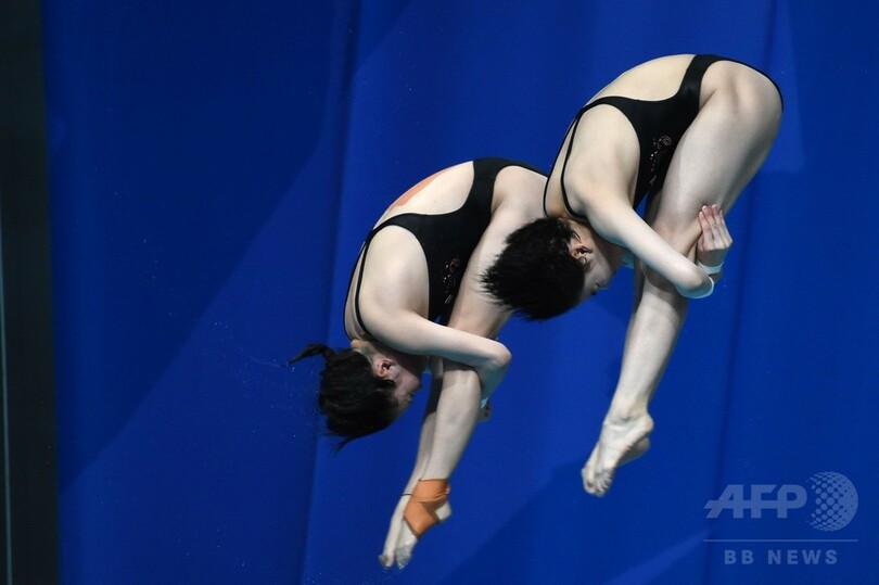 中国ペアが女子10m高飛び込みも金、第16回世界水泳
