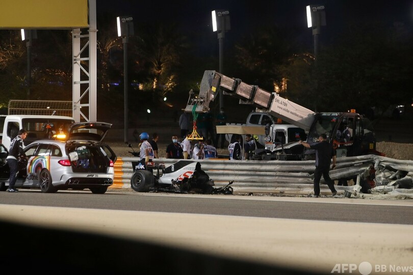 大クラッシュのグロージャン、最終戦欠場 ハースでのキャリア終了に