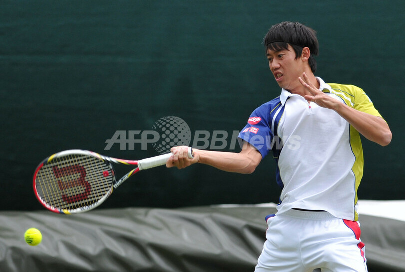 錦織、日本人男子の最高記録を目指す ウィンブルドン選手権