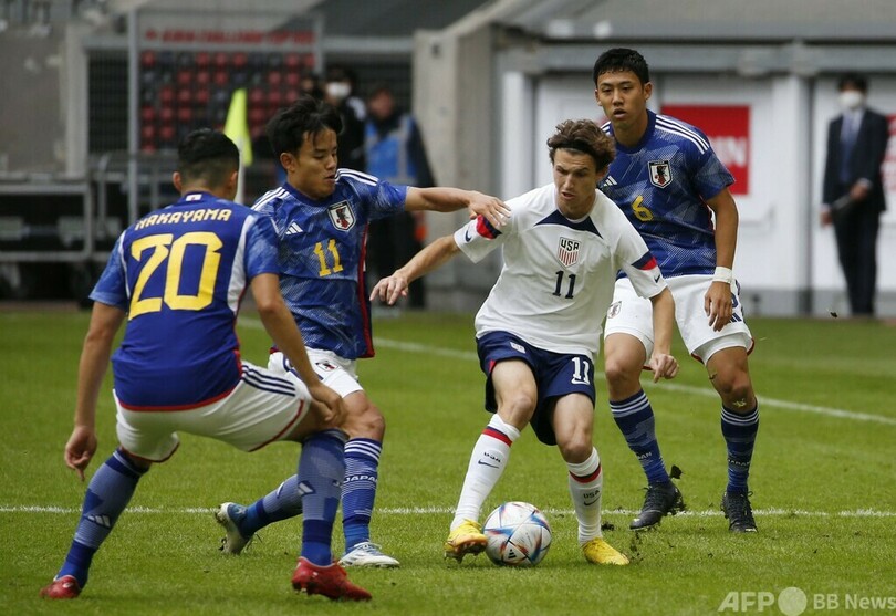 日本が米国に快勝、鎌田と三笘が得点 国際親善試合