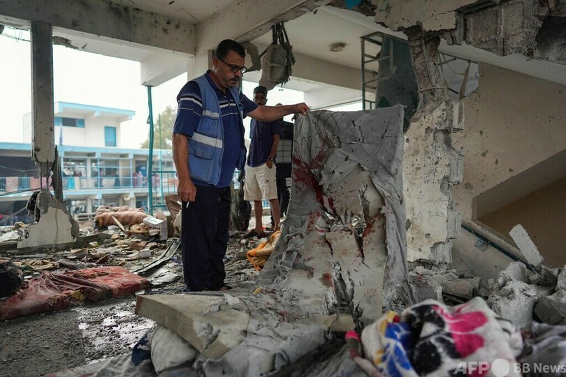 イスラエル軍が学校爆撃、37人死亡 ハマスの拠点と主張