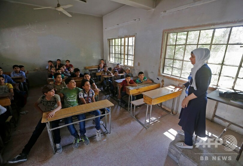 「静けさに慣れていない」 学校に戻り始めたグータの子どもたち シリア