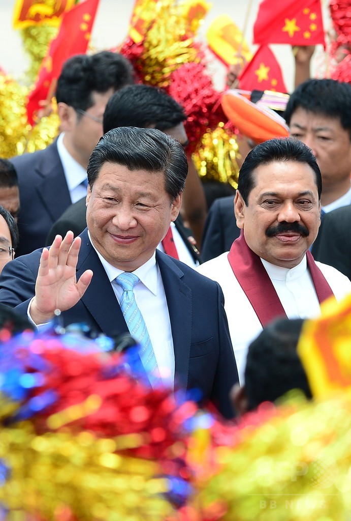 中国国家主席がスリランカ訪問、海上安全保障の強化などで合意