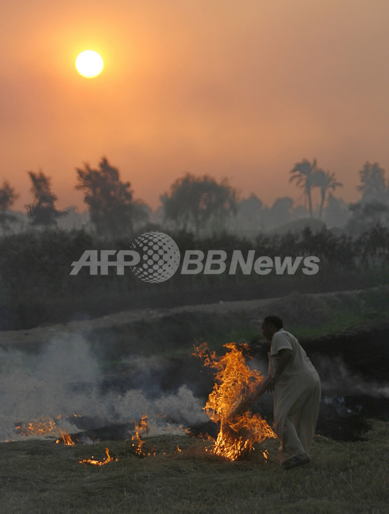 収穫後の野焼きは環境汚染の原因